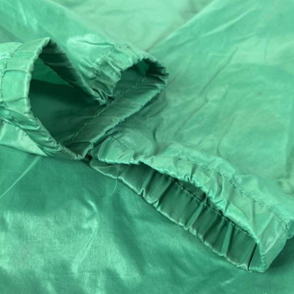 VINTAGE Lacoste Jacket Mens Nylon Green Hooded Pullover Anorak Windbreaker 90s M - Picture 3 of 10